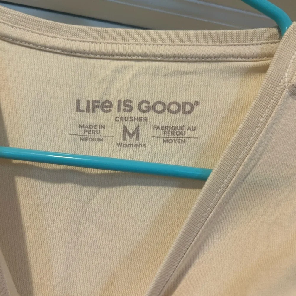 Life Is Good Cream Women's Tee - Picture 3 of 4
